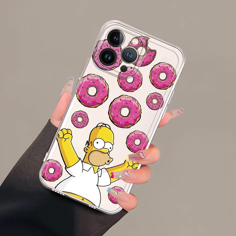 Funda Suave para Teléfono Cute The S-simpsons para iPhone 17 Pro Max Air XR 16 11 12 Mini 13 Pro XS Max 7 8 14 Plus 15