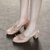 Fashion Bow Women Sandals High Heels Shoes New 2025 Designer Summer Slippers Marie Janes Chunky Lolita Slingback Woman Pumps Sandalias