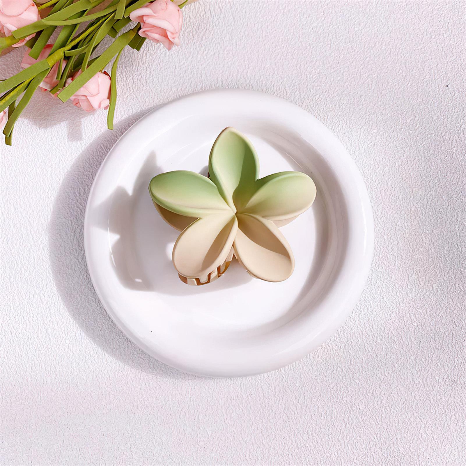 

Matte Gradient Flower Hair Clip Girls Elegant Sweety Floral Hair Claws Shopping Travel Headwear Accessories Beach Hair Clips