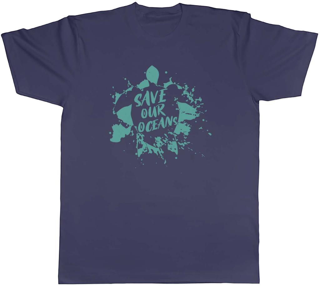 Save Our Oceans Turtle Turquoise Green Unisexs Unisex TShirt Tee Gift