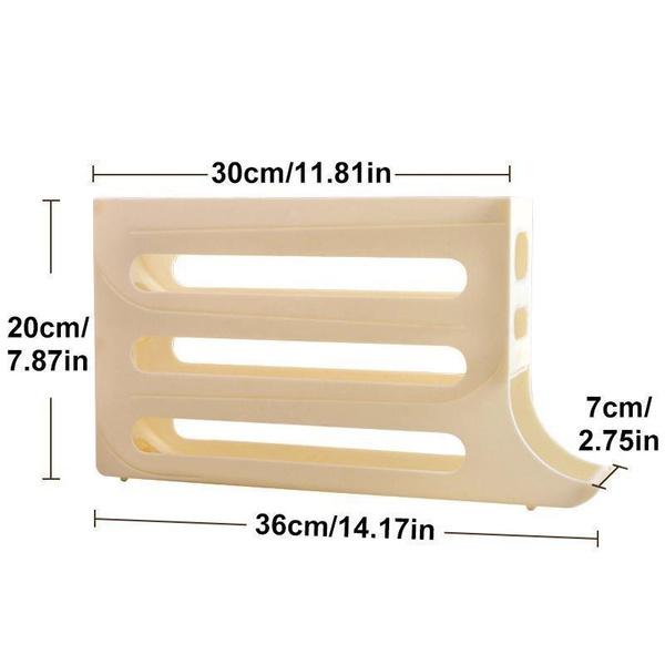 1PC Rolling Egg Dispenser Refrigerator Organizers Containers Storage Box Automatic Sliding Spiral Egg Holder Home Kitchen Gadgets