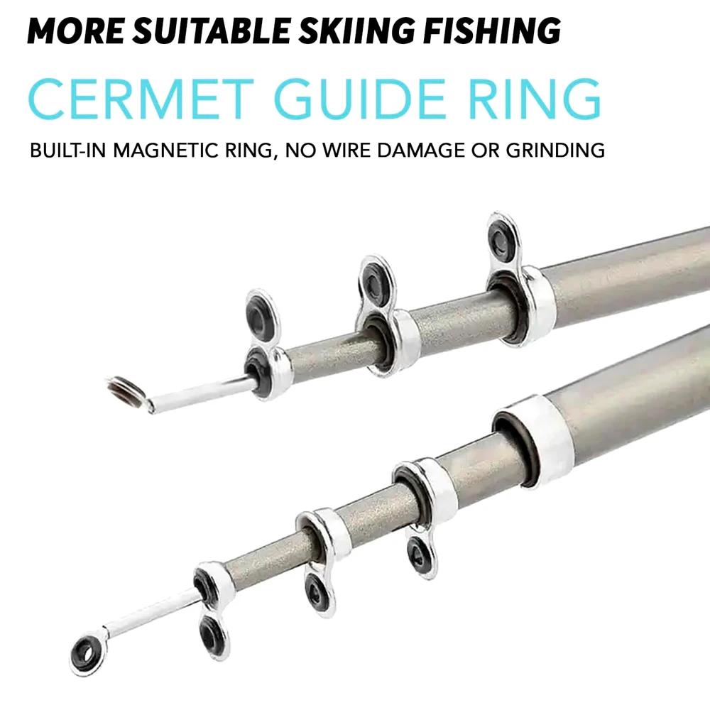 Pocket Ice Fishing Rod & Reel Combo Set Pen Shape Telescopic Portable Complete Kit for River Lake Winter Fishing Outdoors 260319