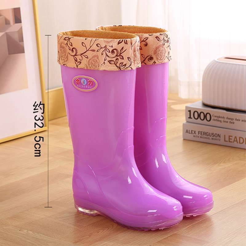 Gelee transparente Regenstiefel Wasserstiefel Regenschuhe Damen Sommer Regentage Arbeit schnelltrocknende Gummischuhe abriebfest Küche hoch wasserdicht s
