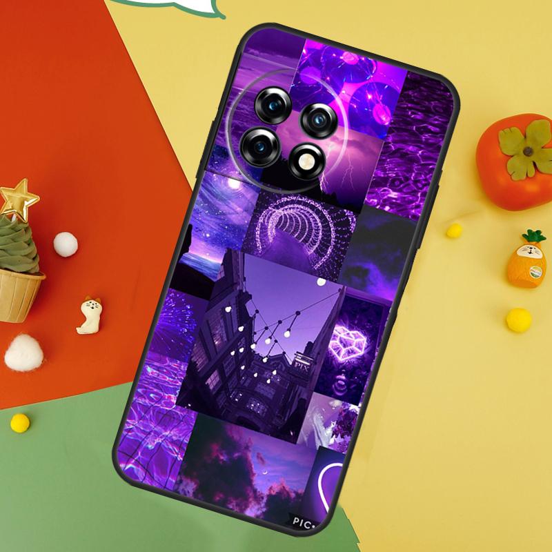 Étui esthétique violet pour OnePlus Nord 5 CE 2 3 4 Lite N20 N30 OnePlus 15 13 12 11 10 10T 12R 13T 13R Coque