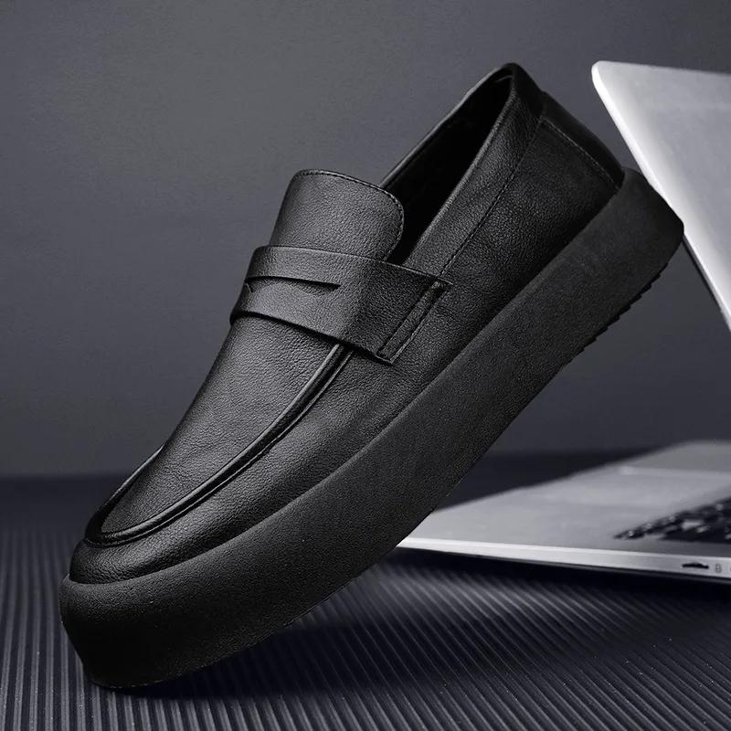 2025Loafers Shoes For Men Winter Plus velvet Comfy Male Footwear Moccasin Shoes Men Slip-on Men's Flats Men Casual Shoes
