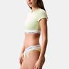 Calvin Klein T-shirt corta morbida a girocollo Stile comodo a maniche corte Reggiseno Intimo da donna QF7213-VOH