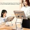 Aluminum Alloy Adjustable Lifting Reading Stand Multifunctional Portable Reading Stand Desk Storage Book Accessories