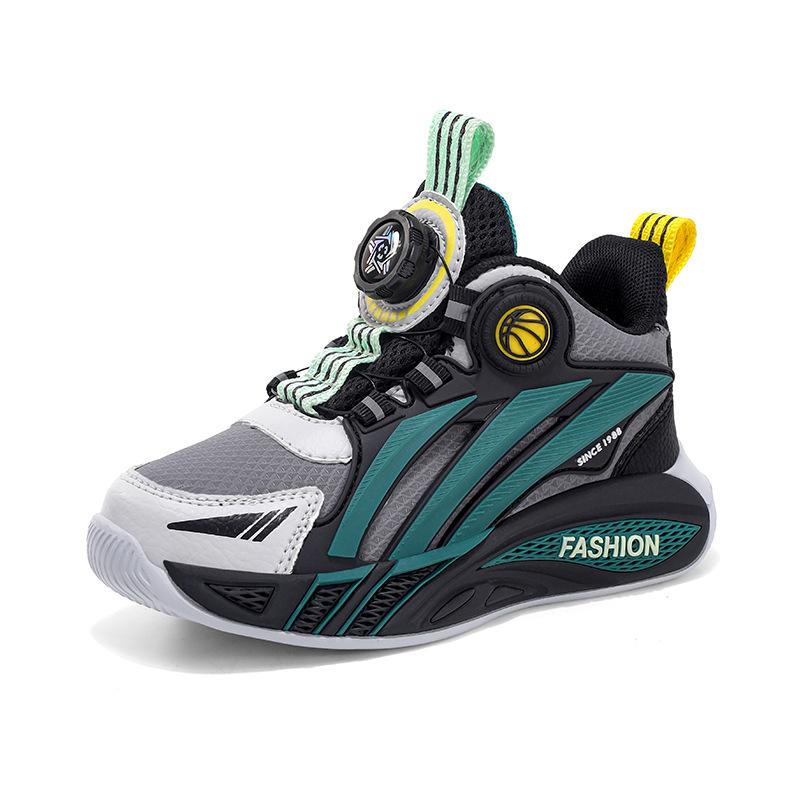 

Classmate men s basketball shoes 3-12 years old Spring and Autumn new leather breathable sports shoes non-slip medium and large children s boys shoes 40 yards inner length 25.6cm