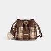 Bucket Bag, New Autumn and Winter Messenger Bag, Highend Sense, Light Luxury, Largecapacity Commuting Shoulder Bag, Luggage.