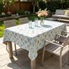 Kitchen Dining Party Event Cotton Linen Material Soft Touch Washable Rectangle Tablecloth