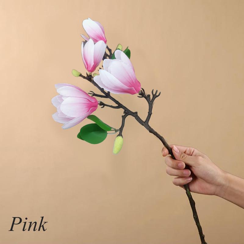1PC Fake Flowers Wedding Decoration Bouquet New Simulation Magnolia Home Artificial Flowers DIY Multiple Options Available MIT