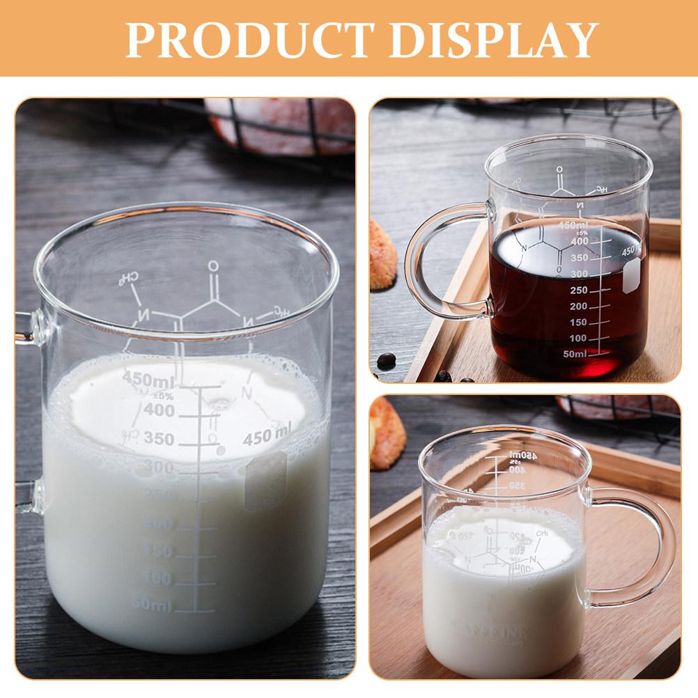 Glass Coffee Cup Clear Precision Graduated Scale for Accurate Espresso Brewing Measuring Coffee Beaker Kitchen Measuring Cups
