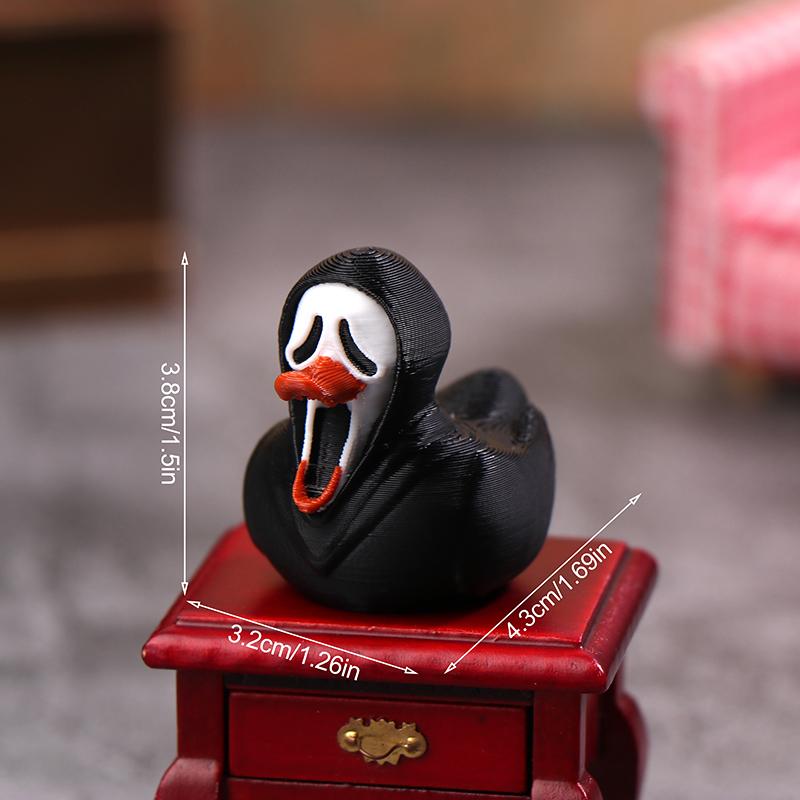 

Хэллоуин Кричащая утка Призрак Украшение для домашнего офиса Мини украшения для кукольного домика Микро Ландшафт Декор Игрушка 38mm