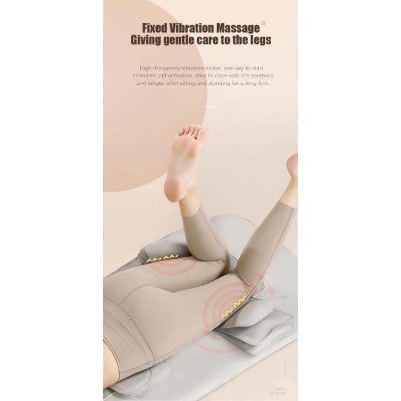 JAIYORL Massage Mat Mattress Full Body Electric Airbag Heated Neck Massager Traction Lumbar Vibration With Remote Controller