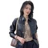 Damen Retro High-End Lederjacke - Schlankmachend, Stilvoll, Lässig Frühling/Herbst 2025