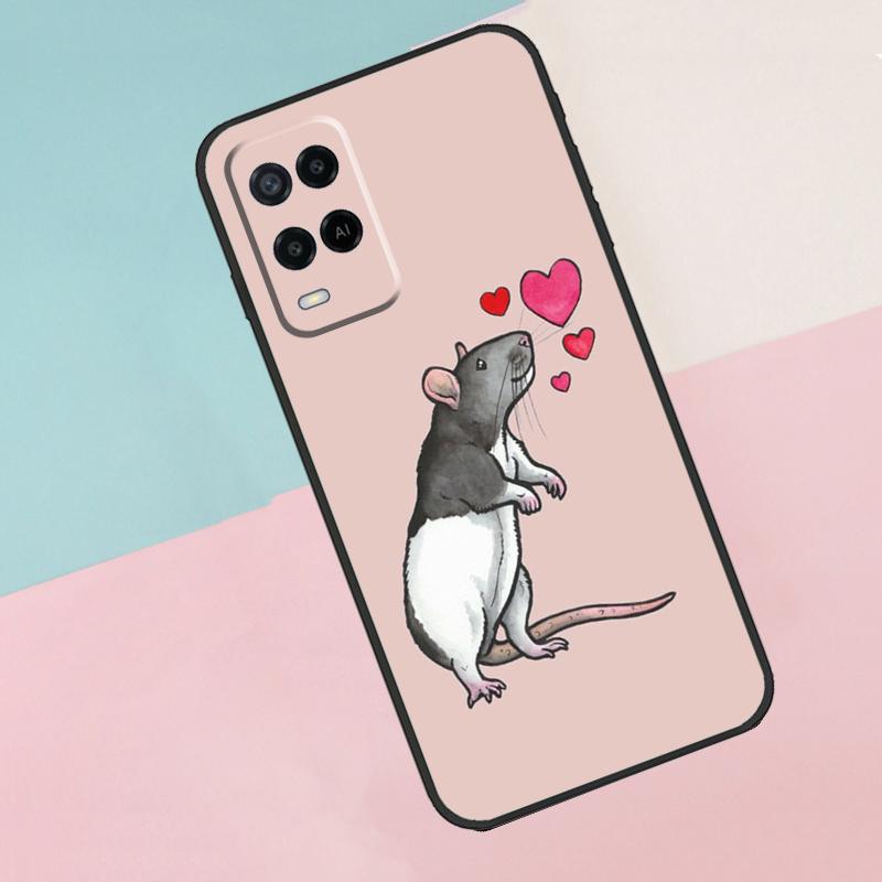 Mouse Rat For Oppo A18 A38 A78 A98 A96 A58 A17 A77 A80 A40 A60 A16 A76 A74 A94 A54 A15 A57S Phone Case