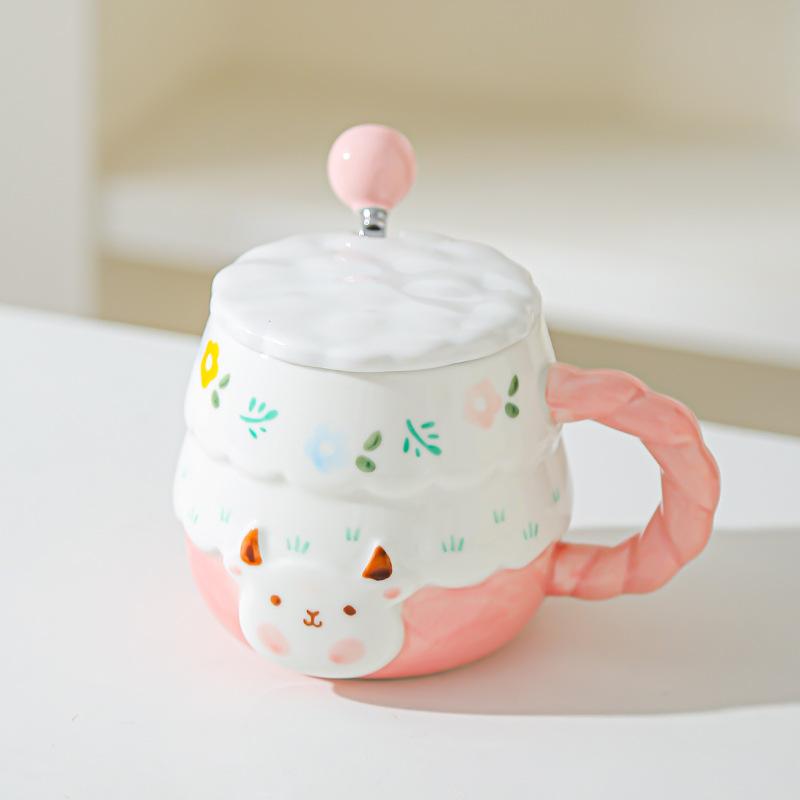 Lamb cup girl gives girlfriend high-value birthday gift, student cute and cute practical small gift girl