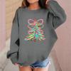 Children's Fashionable Casual Long-sleeved Loose Christmas Print Pullover Sweatshirt