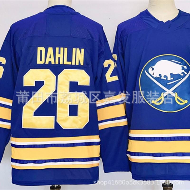Mens Ice Hockey Jersey Dahlin 26 Tuch 89 Thompson 72 Custom Team Uniform Cotton Sport Wear