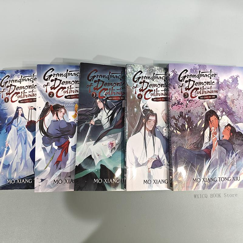 Volume 1-5 English Comic Book Grandmaster of Demonie Cultivation Dan Mei Fantasy Novel MO DAO ZU SHI Libros De Manga  Books