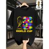 Men'S Short-Sleeve T-Shirt Featuring a Fun FIFA Football Design for The 2026 Usa-Canada-Mexico World Cup, Perfect for Street Style.