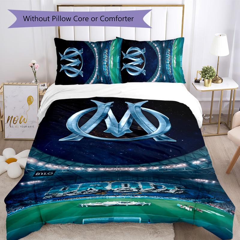 Marseilles 3pcs Bedding Set Duvet Cover Closure Includes 1 Duvet Cover & 2 Pillowcases for All Seasons Bedroom Home Dorm Decor