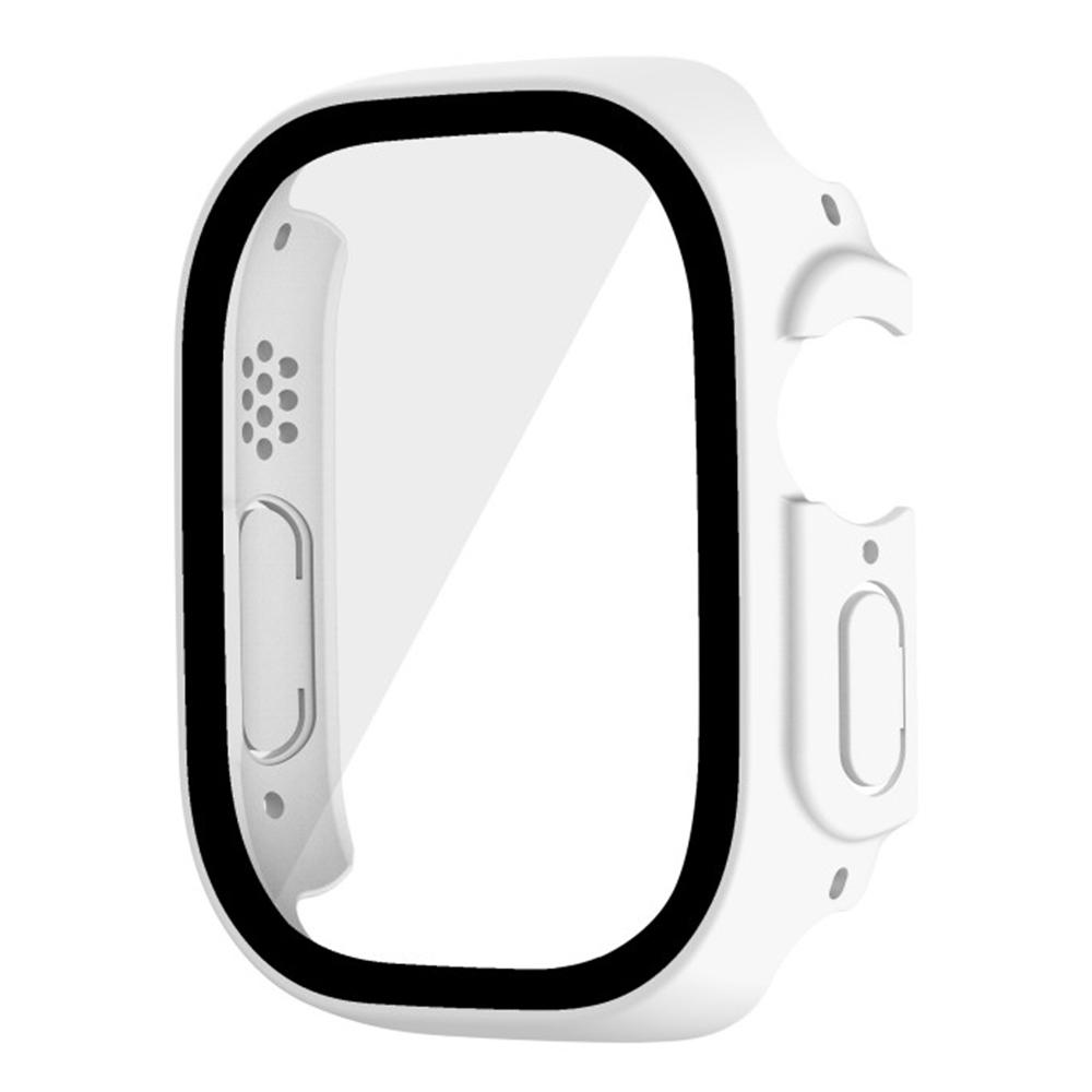 WANLONFENG For Apple Watch Ultra 2    Ultra 49mm 2-in-1 Hard PC Frame Waterproof Case with Tempered Glass Screen Protector