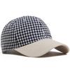 Small Plaid Soft Top Baseball Cap For Women Men Classic Vintage Sun Hat Fashion Casual Visor Caps Summer Streetwear Daily Travel