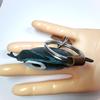 Frog Handmade Leather Bag Cowhide [deaizaka.biz] Keychain, Leather, Puffy, Cute, Charm, 100%