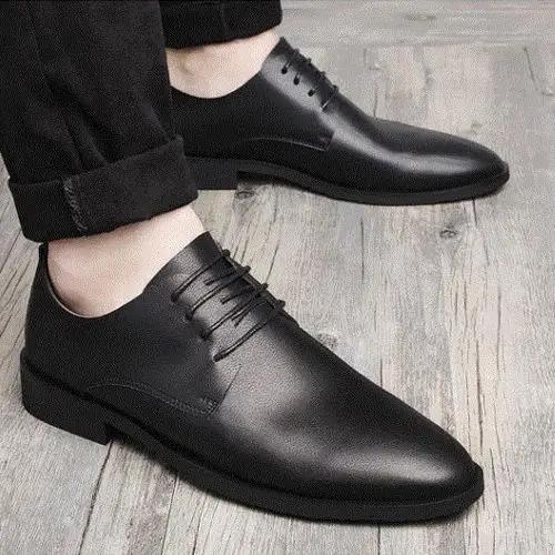 

Office Men s Formal Shoes Black Spring Autumn Elegant and Classic 39 New High Quality Fashion Italian Footwear Social Shoe Male 45