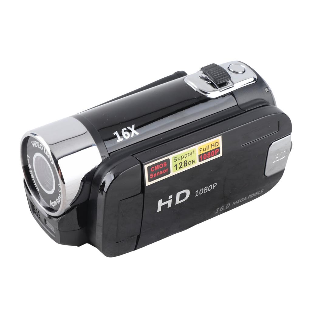 Digital Camera 1080P 16MP HD 16X Zoom Anti Shake Handheld Built in Microphone Video Camera with LED Fill Light