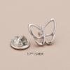 High-End No-Sew Clover Bow Brooch for Shirt Collars