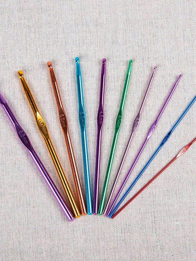 Buy 10pcs Knitting Aluminum Knitting Needles Knitting And Crochet