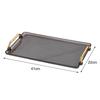 Serving Tray Storage Organizer Perfume Makeup Display Countertop Vanity Tray Dish for Bedroom Hotel Dinner Breakfast Dessert