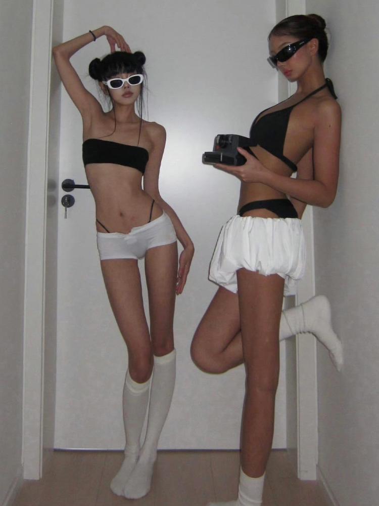 Женские юбки Y2k с рюшами и пузырьками — фото 15