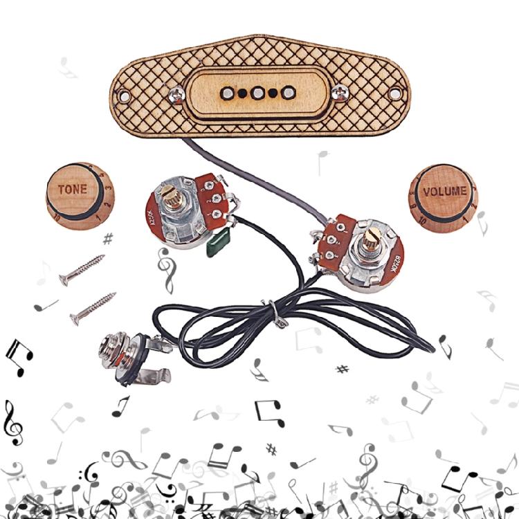3 Pole Humbucker Pickup Jack 3-string Cigar Box Guitar Pickup Guitar Accessories