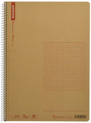 Maruman B5 Spiral Notebook Basic 5mm Squared 40 Sheets Set of 3 N246