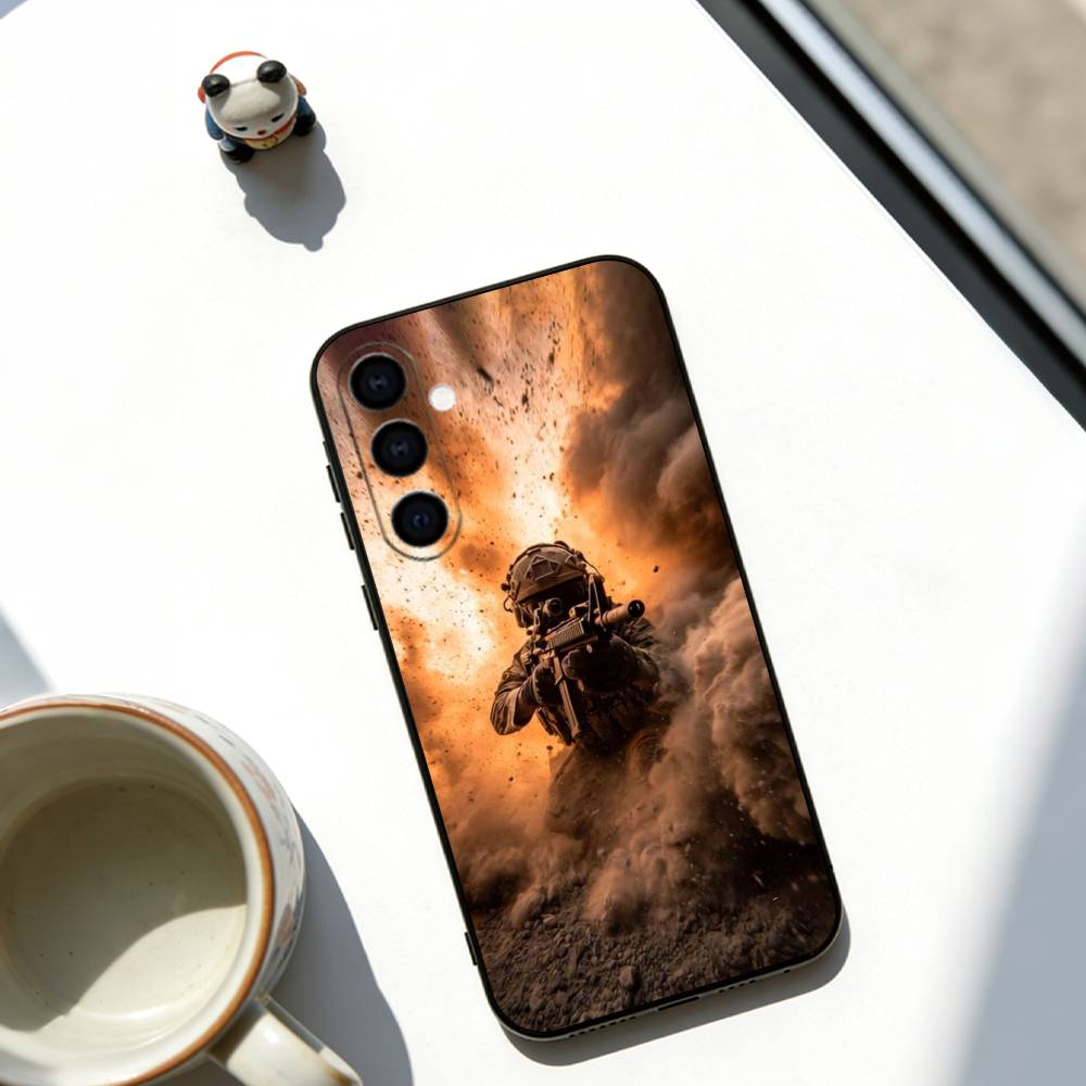 Army special forces Phone Case For Samsung Galaxy A73,A72,A71,A70,A53,A52,A51,Soft Silicone Black Cover