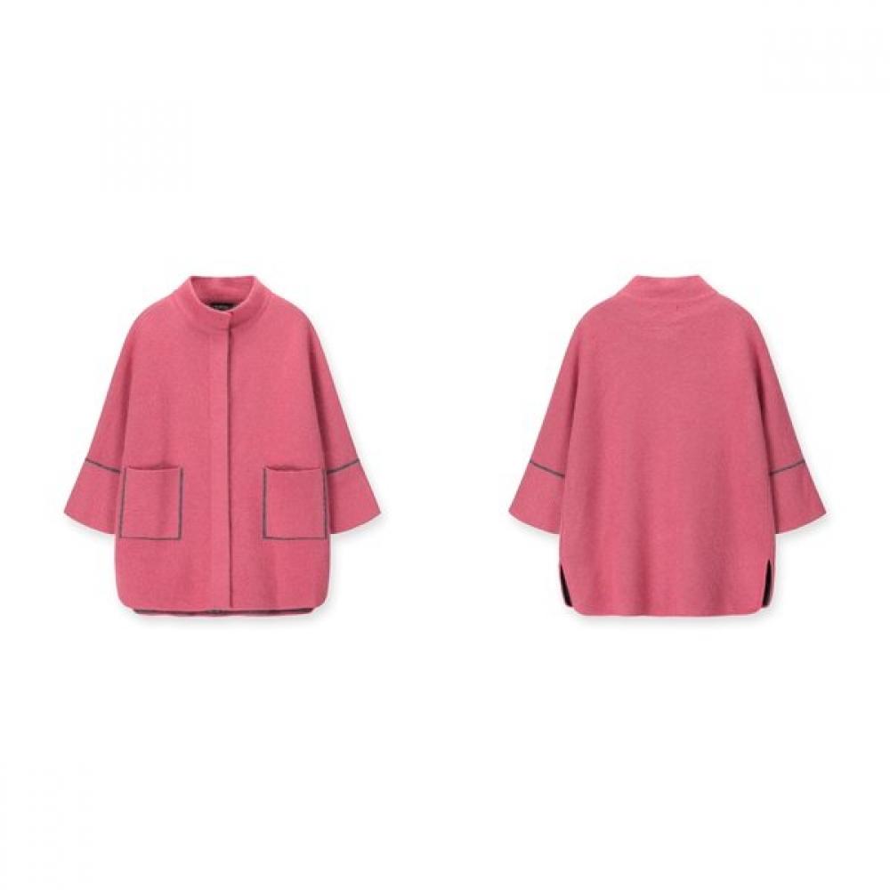 Furina Kid Mohair Blend Half Coat
