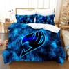 3D Print Anime Fairy Tail Logo Natsu Bedding Set Boys Girls Twin Queen Size Duvet Cover Pillowcase Bed Kids Adult Home Textiles
