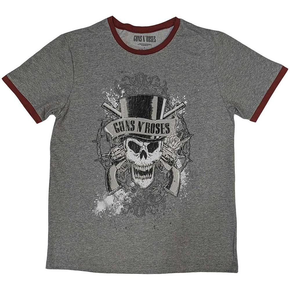 Guns N  Roses Official Faded Skull Mens Unisex T-Shirt XL