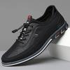 Men'S Plus Size Color Block Dress Shoes - Breathable Non-Slip Rubber Sole, Stylish Lace-Up Design for Business & Casual Wear, Comfortable EVA Insole