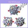 Aipinqi Soft Plush Baby Grasping Rattle Ball Black And White Sensory Early Education Toy