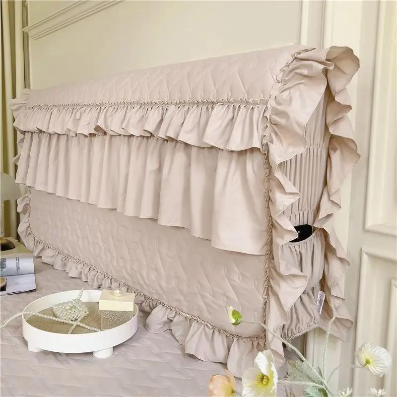 1PCs Thickened Lace Bed Skirt Four Seasons Single Piece Headcover Anti Slip and Dust Proof Bed Covers  Corchas Para La Cama