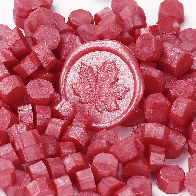200PCS/bag Octagon Sealing Wax Beads Vintage Sealing Stamp Scrapbook Material Wedding Invitation Of Card Envelope Decoration