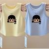 Baby Vest For Girls Tops Sleeveless Newborn Cartoon Undershirts Children  Round Neck T-Shirt Cotton Fashionable Casual Vest Toddler Clothes Summer
