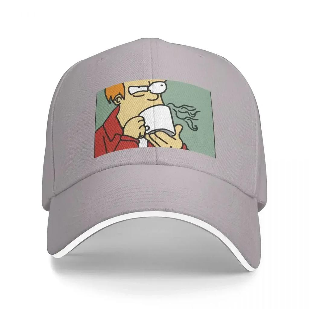 Fry Coffee Freehand Digital Baseball Cap Hat Unisex Luxury sun hat Sunhat Golf Womens Beach Outlet Unisexs