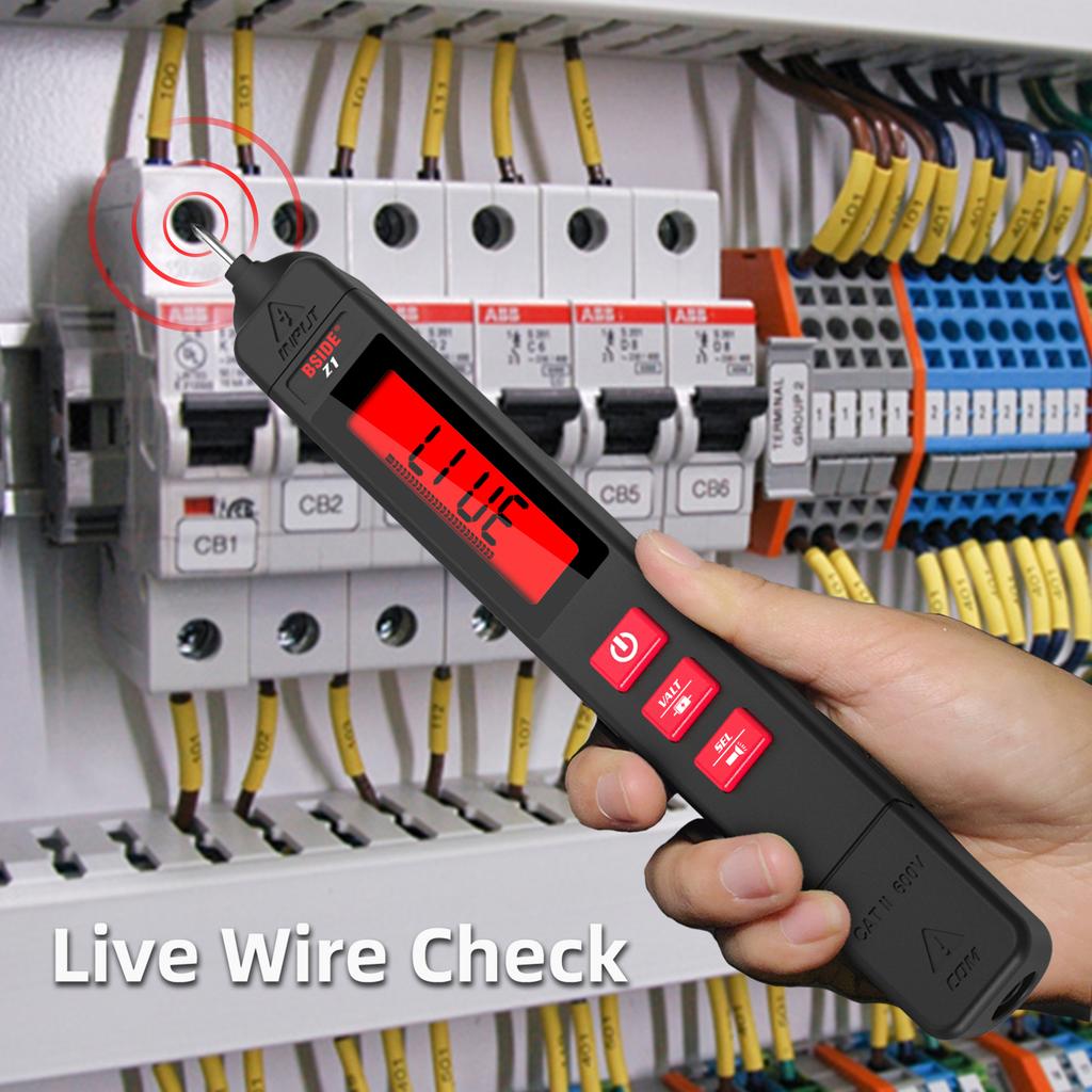 BSIDE Z1 Multimeter LCD Digital Tester Smart Pen Type Voltage Detector 2000 Counts DC/AC Voltage