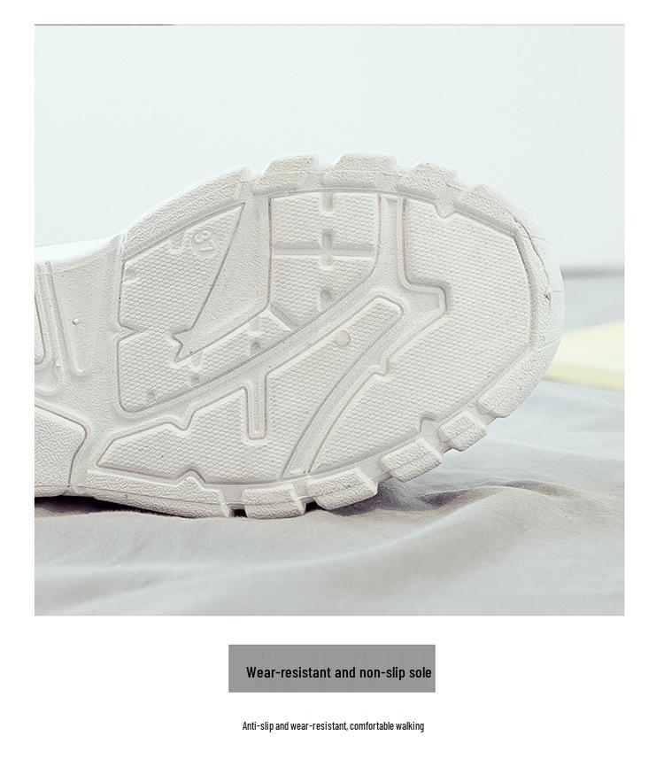 Women's Summer Mesh Sneakers: Breathable, Korean Style, Thick-Soled White Casual Dad Shoes