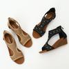 Fashion Bohemian Women Sandals Summer Wedges Ladies Open Toe Sandals Anti-slip Breathable Leather Casual Female Platform Shoes Sandalias